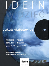 Niebieski baner z nazwą wydarzenia.