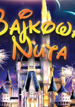 Napis stylizowany jak i zamek na disneyowski.