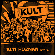 Baner z nazwą zespołu i nazwą trasy.