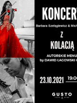 Baner z nazwą koncertu.