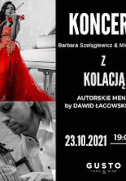 Baner z nazwą koncertu.