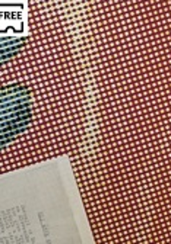 Tym, co dominuje na obrazie, jest tło - przypominające obrus podłoże w kolorze jasnego brązu. Tło jest symetrycznie nakrapiane biało-żółtymi kółkami. W lewej stronie znajdują się dwa niebiesko-zielone kształty. Być może to palce osoby, która czyta treść kartki. Róg papieru ukazuje się w dolnej części grafiki. Znajduje się tam fragment tekstu, który zaczyna się od "Můj útěk".