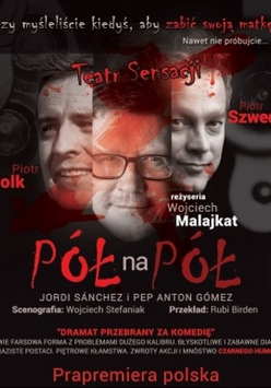 Zdjęcie aktorów grających w spektaklu.