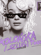 Zdjęcie artystki i nazwa trasy.