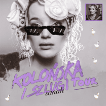 Zdjęcie artystki i nazwa trasy.