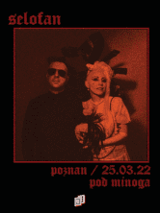 Zdjęcie w tonacji czarno rudej duetu i nazwa wydarzenia.