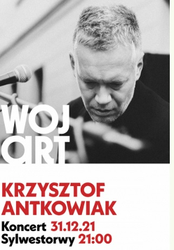 Zdjęcie artysty i nazwa wydarzenia.