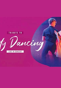 Zdjęcie tańczącej pary i informacje o wydarzeniu.