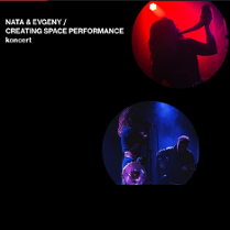 Na czarnym tle zdjęcia artystów i nazwa wydarzenia.