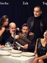 Zdjęcie aktorów grających w spektaklu.