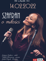 Zdjęcie artystki i informacje o miejscu i czasie koncertu.