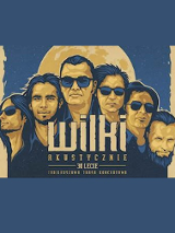 Rysunek członków zespołu i nazwa.