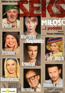 Zdjęcie aktorów grających w spektaklu.