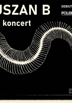 Baner z nazwą wydarzenia. Na czarnym tle widać szkielet kręgowca.