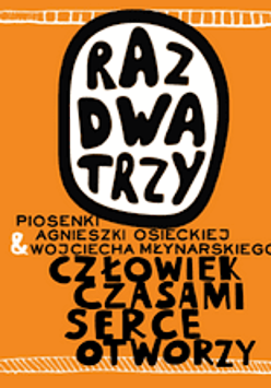 Baner z nazwą zespołu i nazwą trasy.