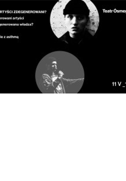 Zdjęcie artysty i nazwa wydarzenia.