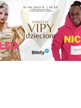 Zdjęcia artystów i nazwa wydarzenia.