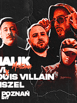 Baner z informacjami o wydarzeniu i zdjęciami artystów.