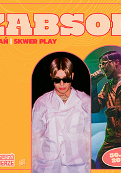 Zdjęcie artysty i nazwa wydarzenia.