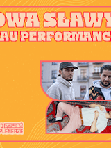 Zdjęcia artystów i nazwa wydarzenia.