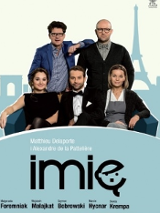 Plakat z informacjami o wydarzeniu i zdjęciami aktorów.