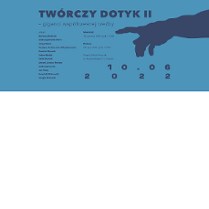 Nazwa wydarzenia i lista artystów biorących udziałw wystawie.