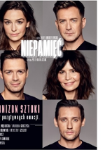 Plakat z informacjami o wydarzeniu i zdjęciami aktorów.