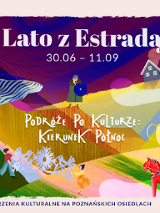 Różnokolorowy baner promujący cykl Lato z Estradą.