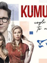 Zdjęcia aktorów występujących w spektaklu i nazwa wydarzenia.