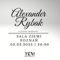 Zdjęcie artysty i nazwa wydarzenia.