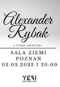 Zdjęcie artysty i nazwa wydarzenia.