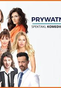 Zdjęcia aktorów występujących w spektaklu i nazwa wydarzenia.