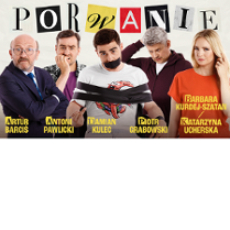 Zdjęcie aktorów grających w spektaklu.