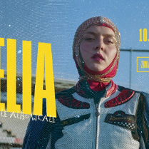 Baner promujący wydarzenie. Nazwa wydarzenia i zdjęcie artystki.