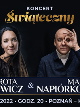 Zdjęcie artystów i nazwa wydarzenia.