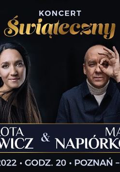 Zdjęcie artystów i nazwa wydarzenia.