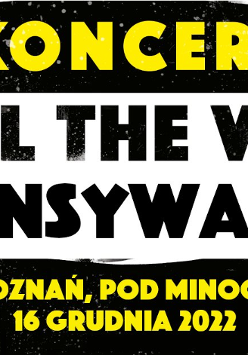 Baner promujący wydarzenie z nazwami zespołów.