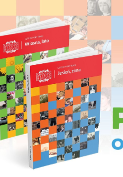 Baner promujący wydarzenie. Zdjęcie okładek obu kronik.