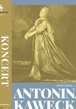 Baner promujący wydarzenie. Nazwa wydarzenia i zdjęcie artystki.