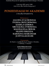 Baner promujący wydarzenie. Nazwa wydarzenia i lista artystów.