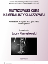 Baner promujący wydarzenie. Nazwa wydarzenia i zdjęcie artysty.