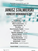 Baner promujący wydarzenie. Nazwa wydarzenia i lista artystów.