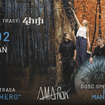 Baner promujący wydarzenie. Nazwa wydarzenia i zdjęcie artystów.