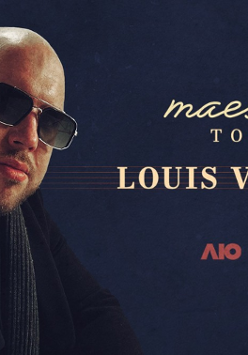 Baner promujący wydarzenie. Nazwa wydarzenia i zdjęcie artysty.