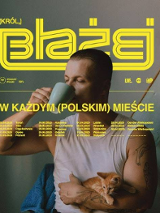 Baner promujący wydarzenie. Nazwa wydarzenia i zdjęcie artysty.