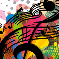 Nutki na kolorowym tle.