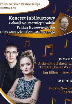 Baner promujący wydarzenie. Nazwa wydarzenia i zdjęcie artystów.