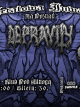 Baner promujący wydarzenie. Nazwa wydarzenia i lista artystów.