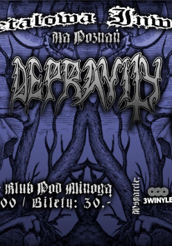 Baner promujący wydarzenie. Nazwa wydarzenia i lista artystów.