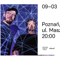 Baner promujący wydarzenie. Nazwa wydarzenia i zdjęcie artystów.